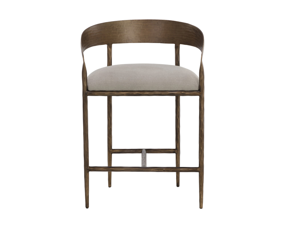 ZANATTA COUNTER STOOL - ZENITH TAUPE GREY