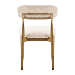 Verna Boucle Dining Side Chair, Palladian Beige