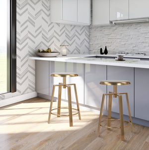 Jacqueline Counter/Bar Stool In Gold