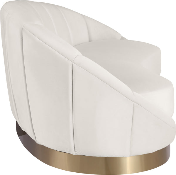 Jesse Chaise In Cream Velvet