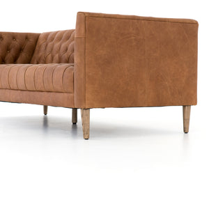 Williams Leather Sofa-75"-Nat Wash Camel