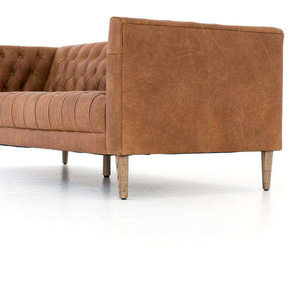 Williams Leather Sofa-75"-Nat Wash Camel