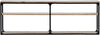 Novie Console, Large, Black Steel with Dark Walnut