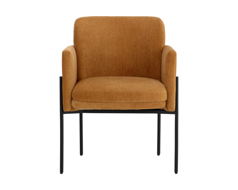 RICHIE DINING ARMCHAIR - BLACK - DANNY AMBER