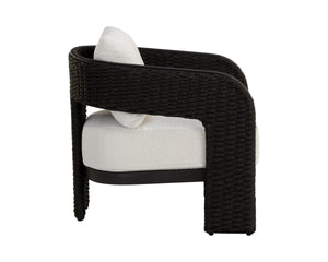 PYLOS LOUNGE CHAIR - BLACK - LOUIS CREAM