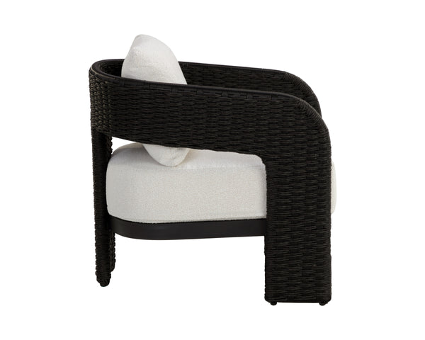 PYLOS LOUNGE CHAIR - BLACK - LOUIS CREAM