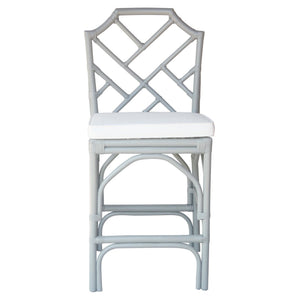 Kara Rattan Counter Stool In Gray 