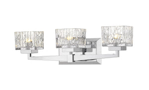 Rubicon 3 Light Vanity in Chrome Finish