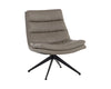 KELLER SWIVEL LOUNGE CHAIR - MISSOURI STONE LEATHER