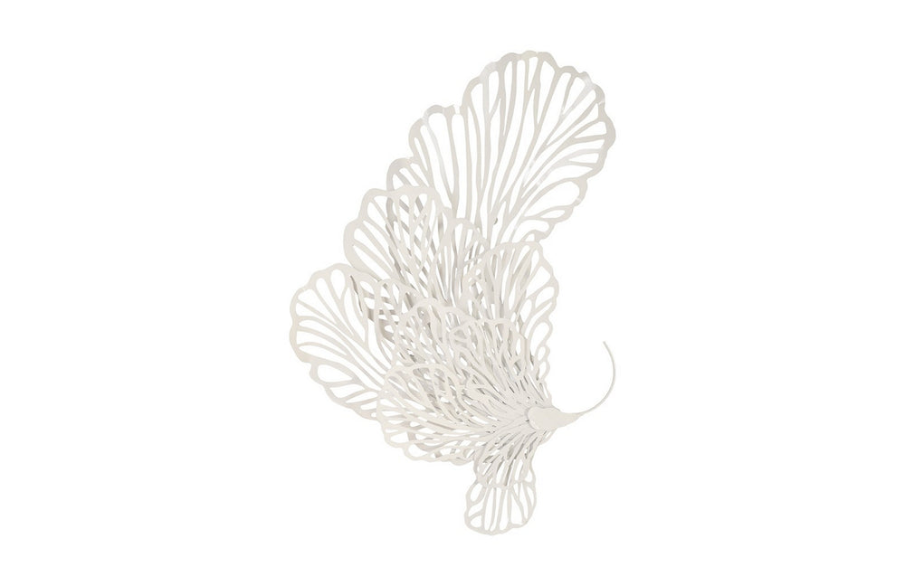 Butterfly Wall Art, White, Small