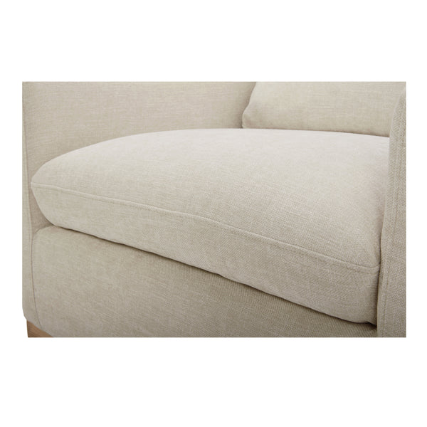 Moe's Linden Swivel Chair in Soft Beige
