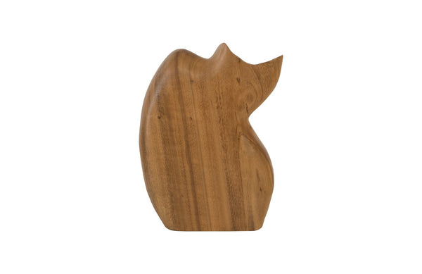 9" Cat Sculpture, Natural