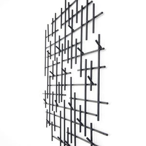 Crossin Coat Rack In Iron Matte Black