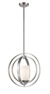 Ashling 1 Light Mini Pendant in Brushed Nickel Finish