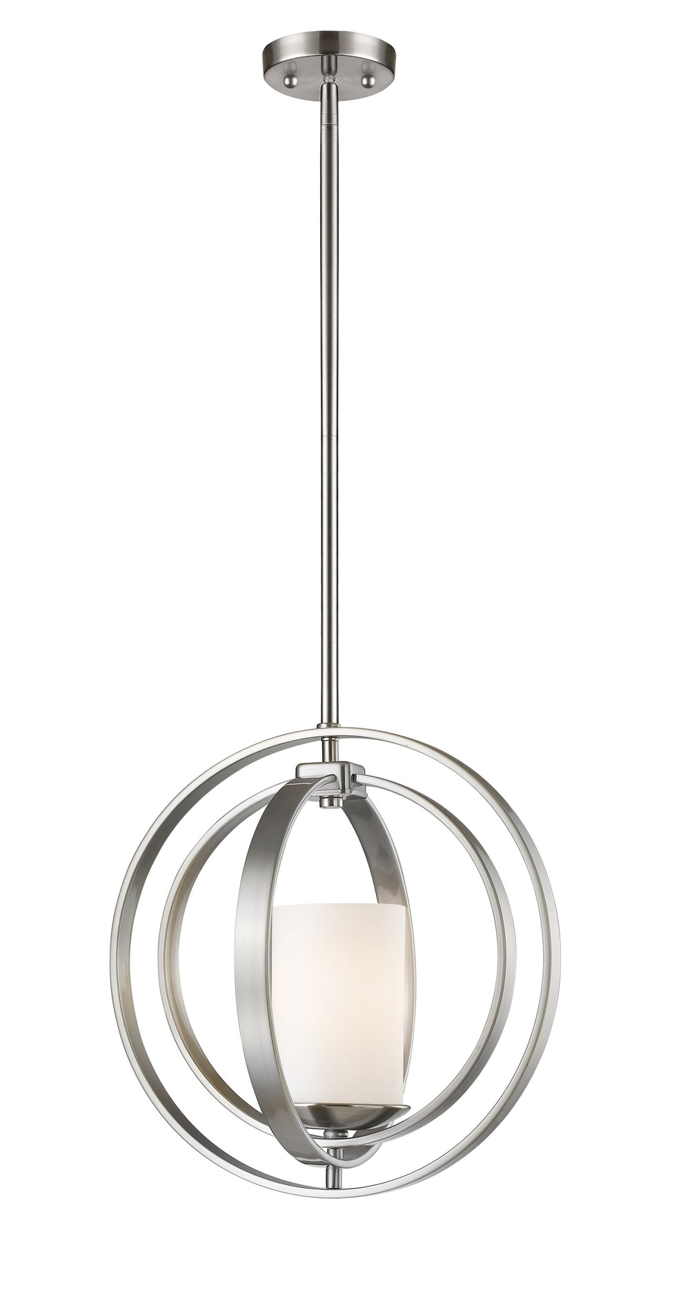 Ashling 1 Light Mini Pendant in Brushed Nickel Finish