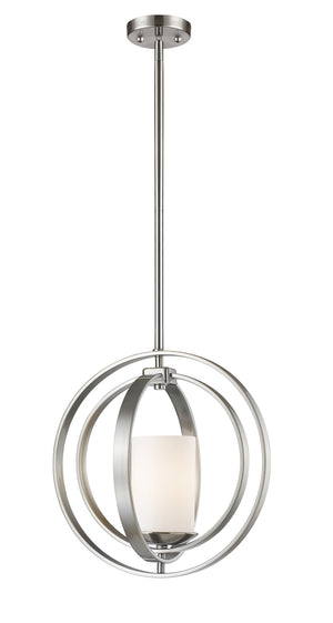 Ashling 1 Light Mini Pendant in Brushed Nickel Finish