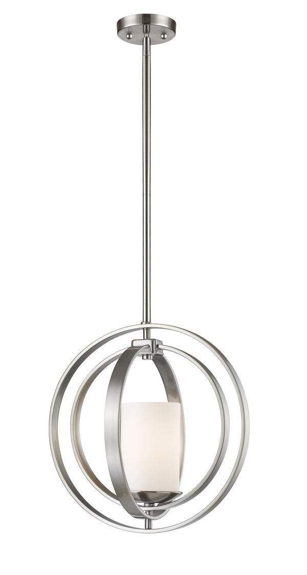 Ashling 1 Light Mini Pendant in Brushed Nickel Finish