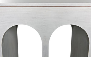 Bridge Console in White Wash Mahogany and Veneer