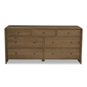 Riley 7-Drawer Dresser in Oak