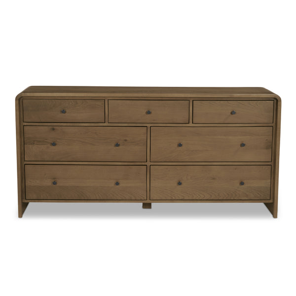 Riley 7-Drawer Dresser in Oak