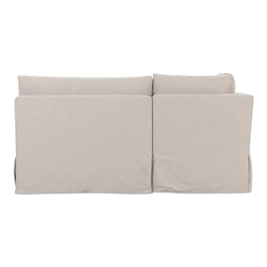 Fable Slipcover U-Shape Dining Banquette Beige 121"