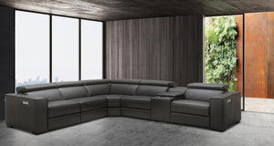 Killian Motion Sectional in Dark Grey
