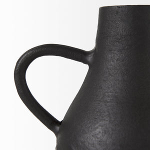Cyrus Black Two handled Vase Decorative Object