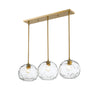 Chloe 3 Light Island/Billiard in Olde Brass Finish