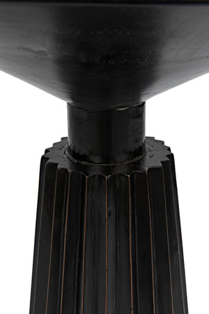 Orson Side Table, Hand Rubbed Black