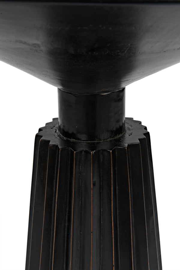 Orson Side Table, Hand Rubbed Black