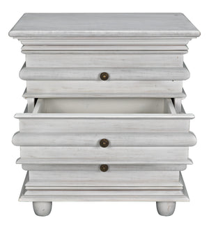 Ascona Side Table, White Wash