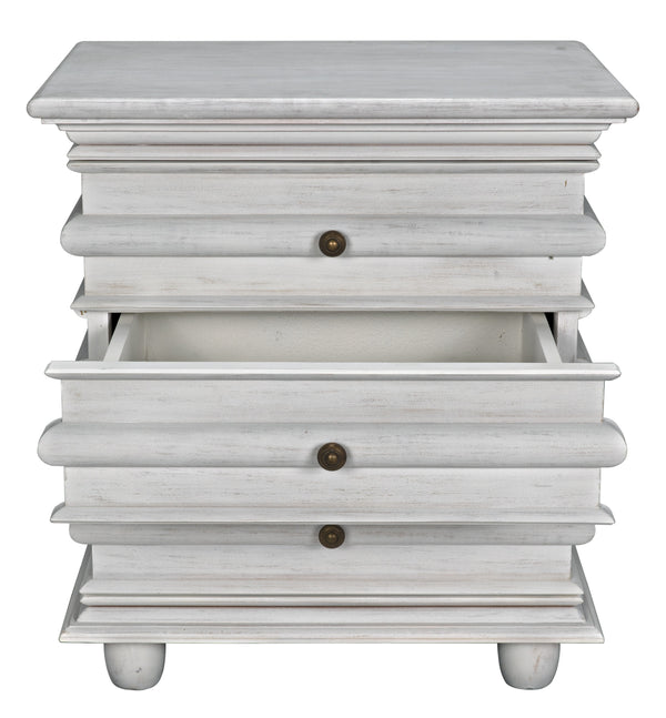 Ascona Side Table, White Wash