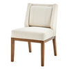 Ethan Fabric Dining Side Chair In Cardiff Cream