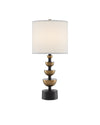 Chastain Table Lamp In Antique Brass & Black
