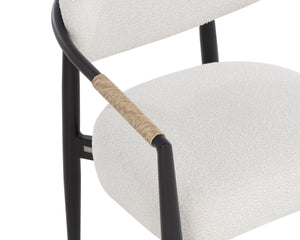 MARITA DINING ARMCHAIR - BLACK - LOUIS CREAM