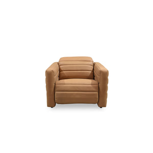Moe's Juno Power Recliner Chair in Tan Leather