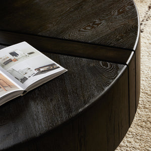 Renan Coffee Table in Dark Espresso Reclaimed French