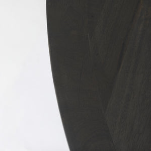 Liesl 54.L x 54.0W x 30.0H Black Wood W/ Circular Top Dining Table
