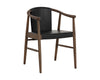 ARAN DINING ARMCHAIR - ONYX LEATHER