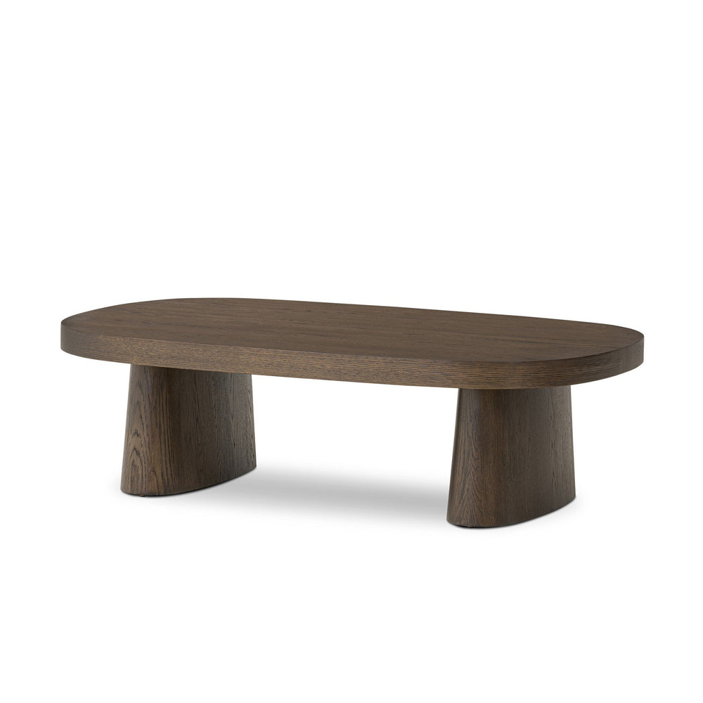 Valen Coffee Table - Rustic Brown Oak Veneer
