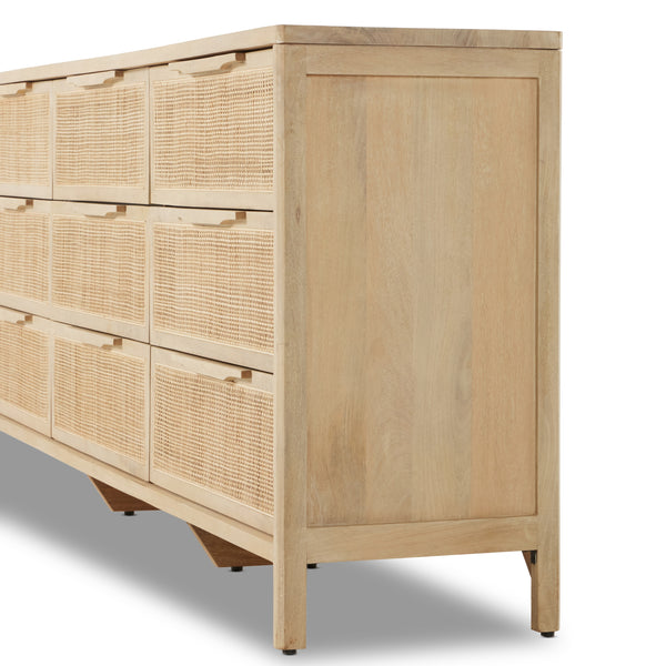 Sydney 9 Drawer Dresser In Natural Mango