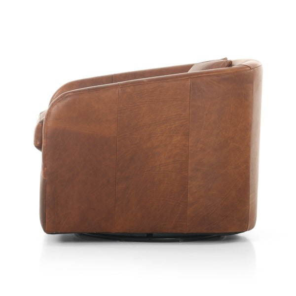 Topanga Swivel Chair In Heirloom Sienna