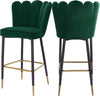 Anita Stool In Green Velvet
