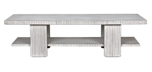 Humphrey Mahogany Coffee Table in White Wash Finish