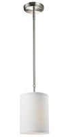 Albion 1 Light Mini Pendant in Brushed Nickel Finish
