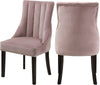 Tiffany Dining Chair In Pink Velvet