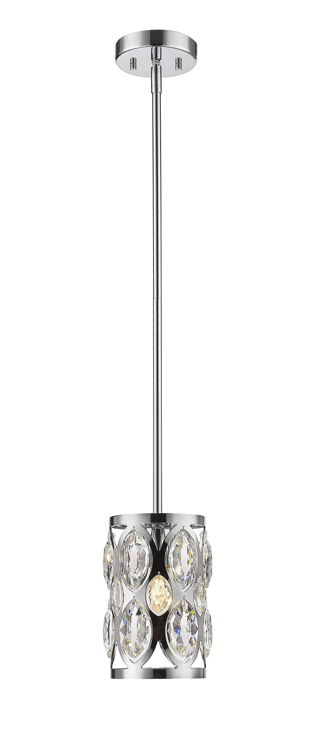 Dealey 1 Light Mini Pendant in Chrome Finish