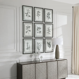 Farmhouse Florals Framed Prints, S/9