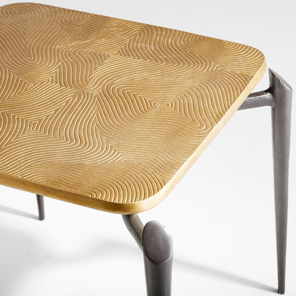 Tarsal Side Table | Black | Gold