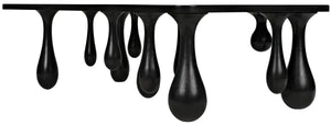 Drop Coffee Table, Hand Rubbed Black